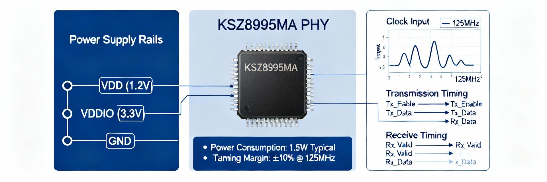 Технические характеристики KSZ8995MA Deep Dive: ключевые электрические характеристики