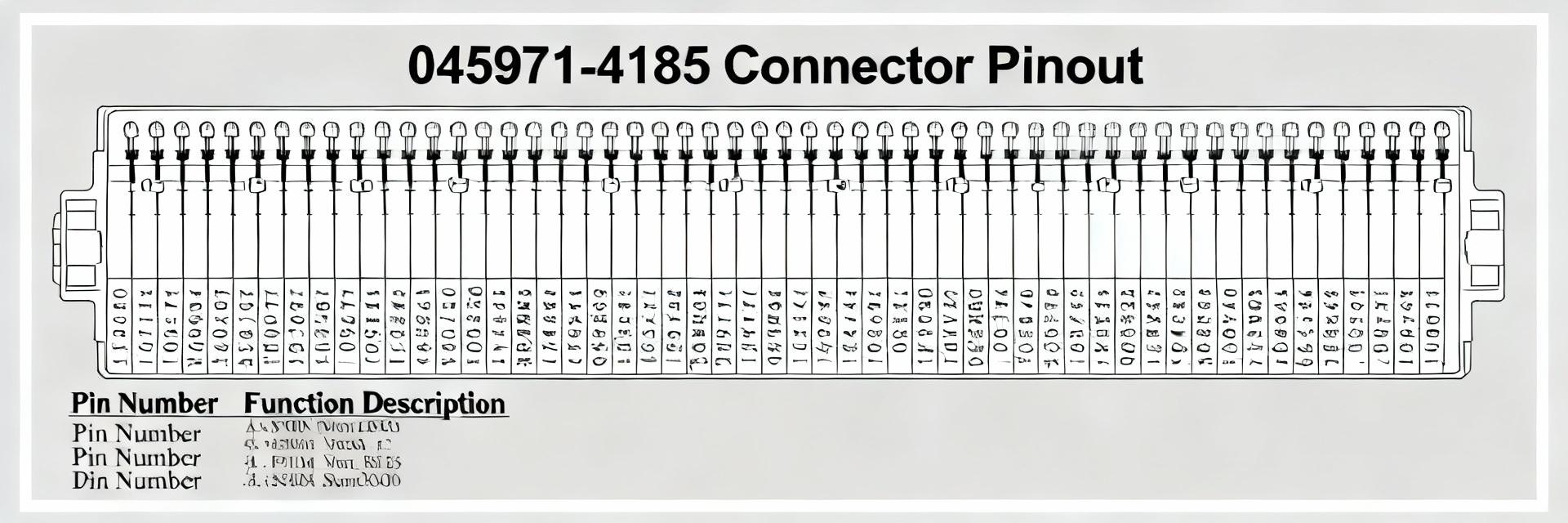 Разъем 045971-4185: Лист данных, Pinout и PCB Footprint